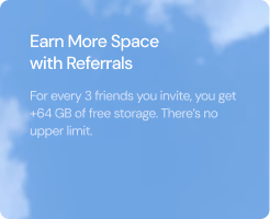 Earn More Space with Referrals