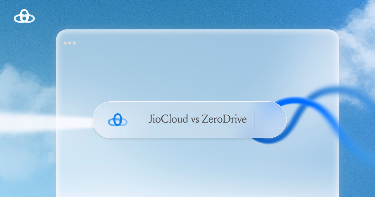JioCloud vs ZeroDesk: Same Sky, Different Clouds